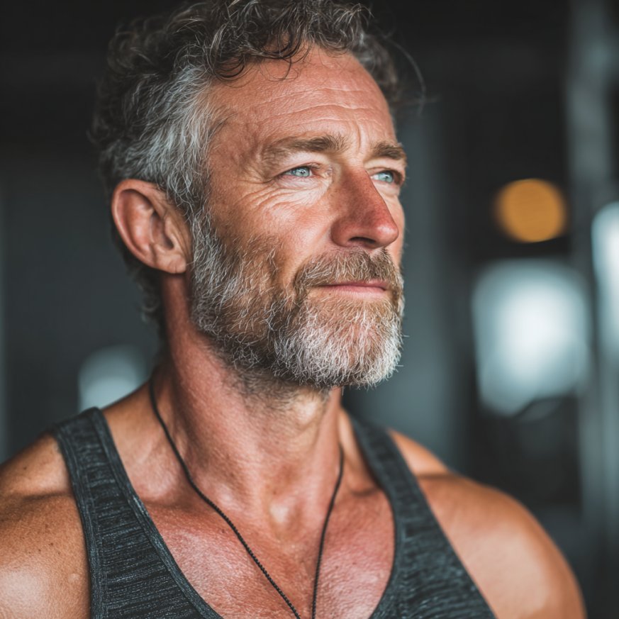 Активні люди зрілого віку на тренуванні